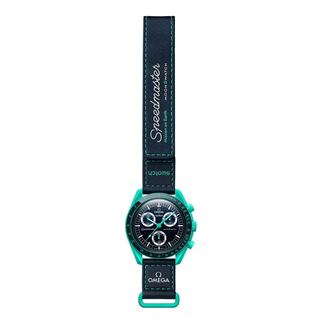 Swatch x Omega Bioceramic Moonswatch Mission On Earth Polar Lights
