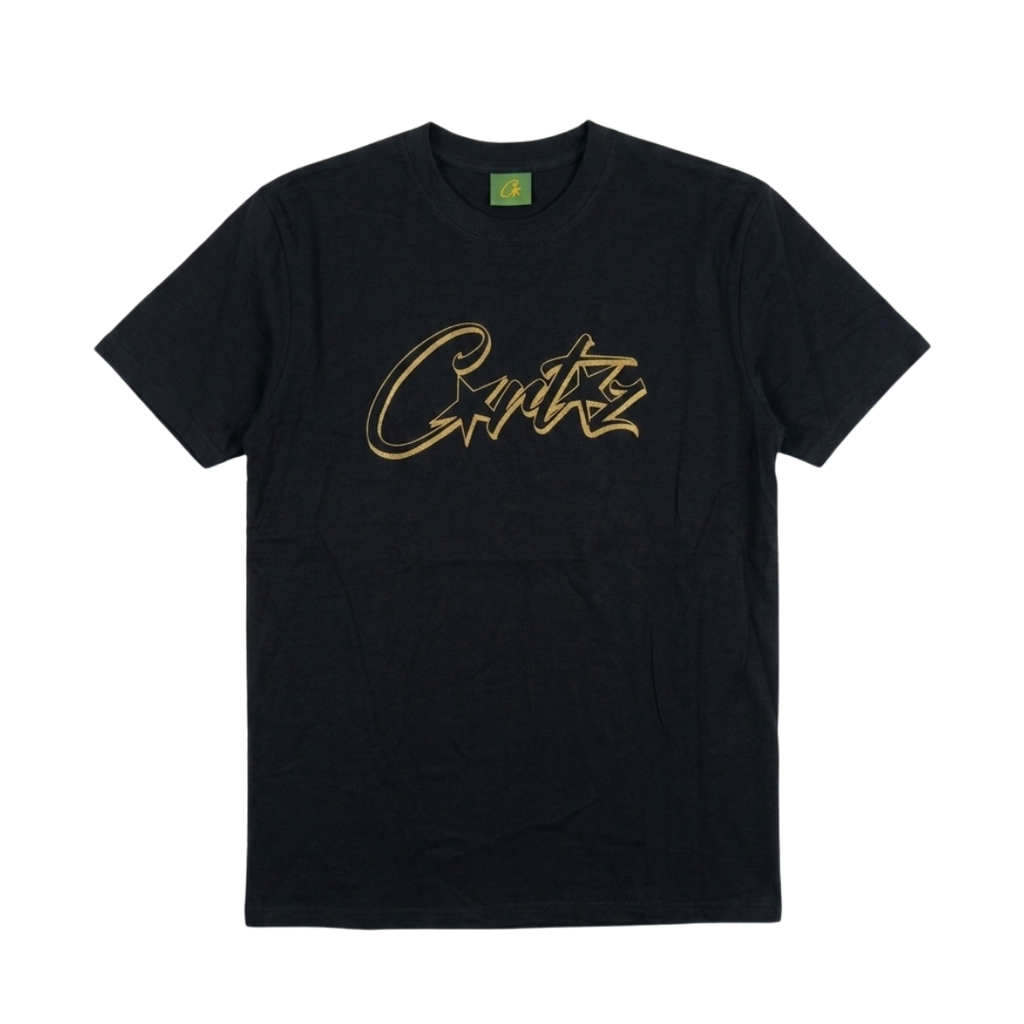 Corteiz Gold 667 Black Tee