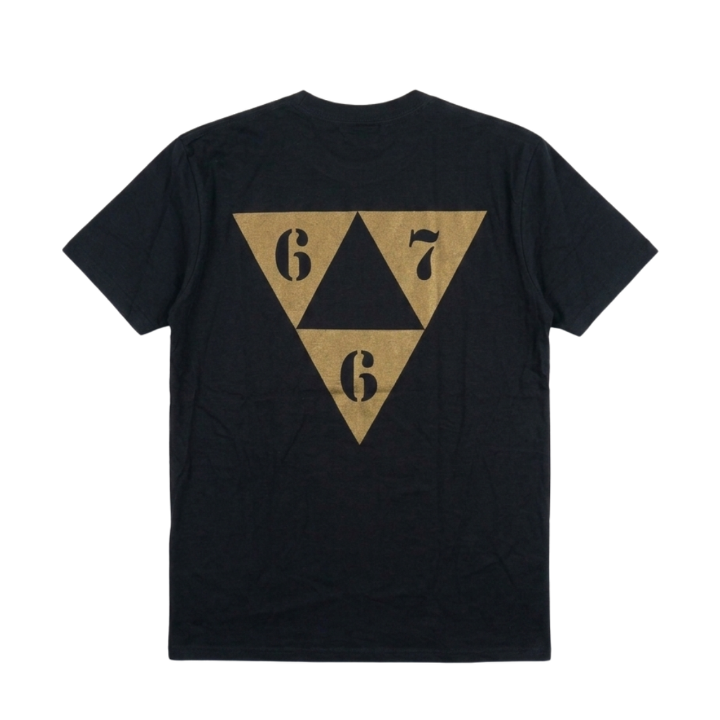 Corteiz Gold 667 Black Tee