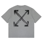Off White Chalk Arrow Heather Grey Tee