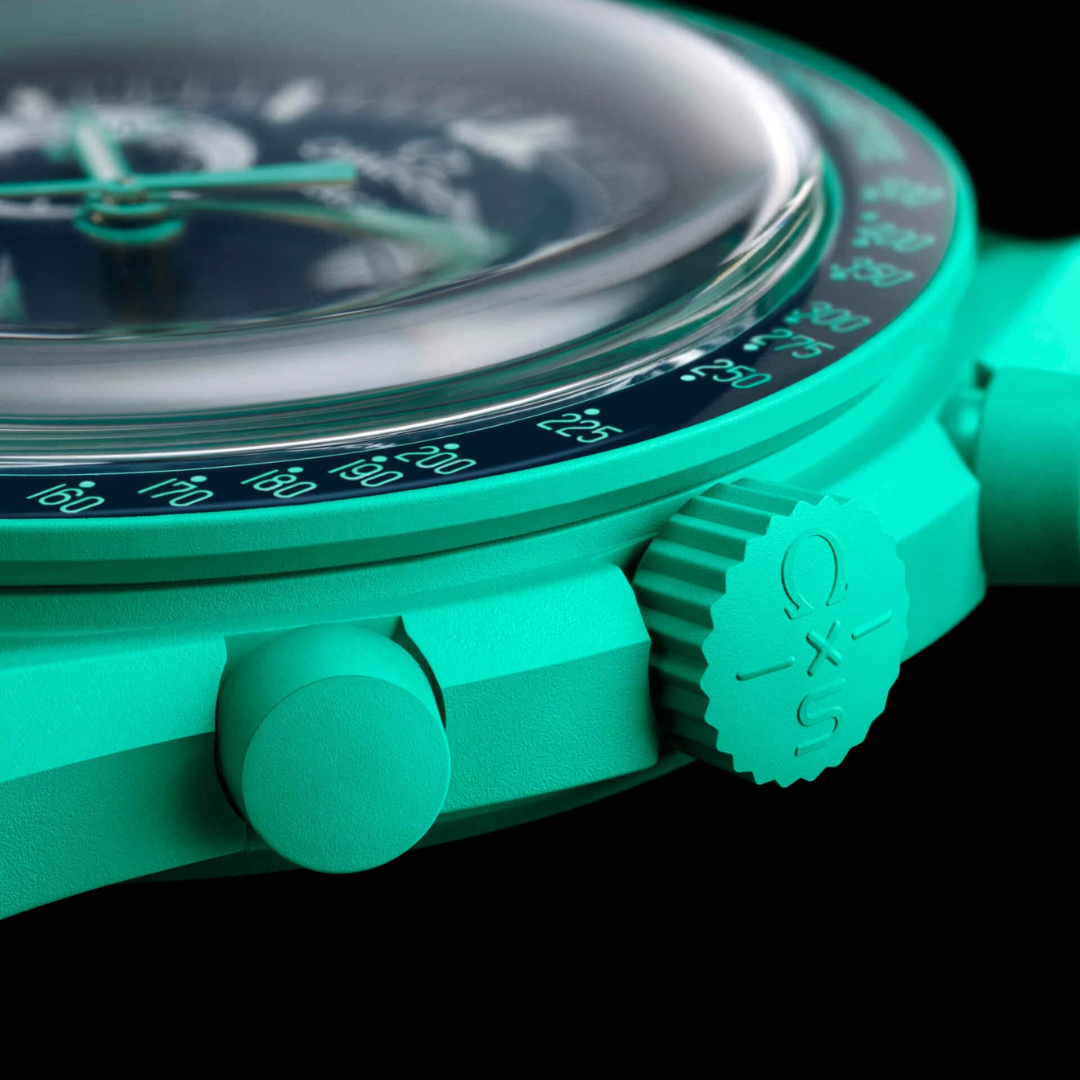 Swatch x Omega Bioceramic Moonswatch Mission On Earth Polar Lights