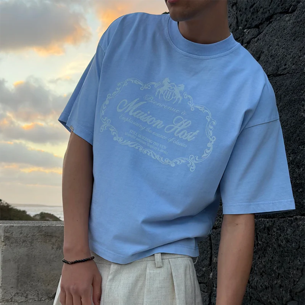 Maison Host Bienvenue Blue Tee