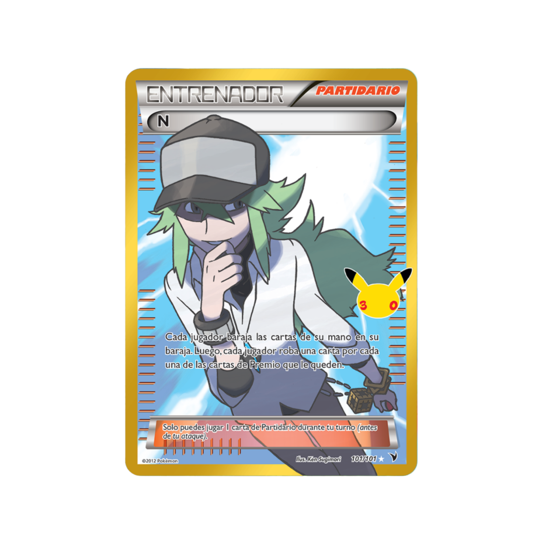 Carta Pokémon N - 30 Aniversario (30C NVI 101)
