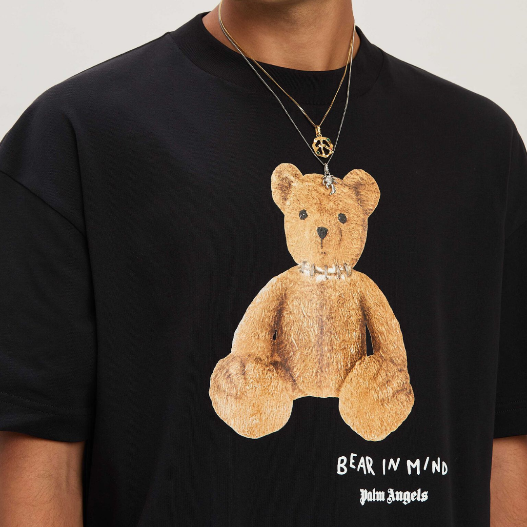 Palm Angels Bear In Mind Black Tee