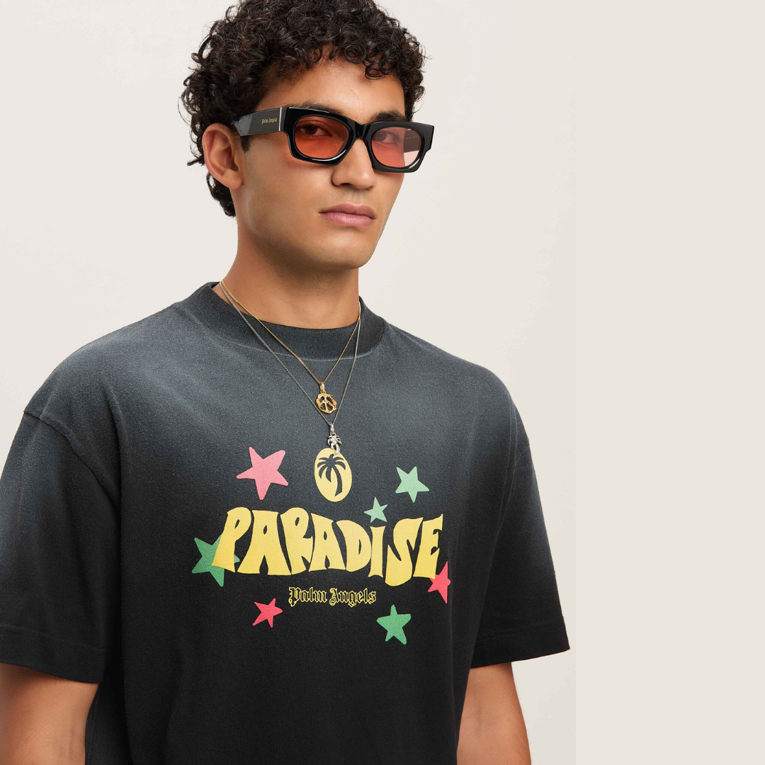Palm Angels Paradise Black Tee
