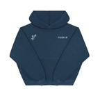 EXCESU Washed Navy Eagle Hoodie
