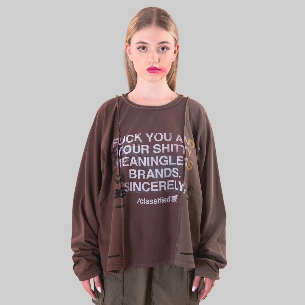 Classified Statemente Longsleeve Tee (Reversible)