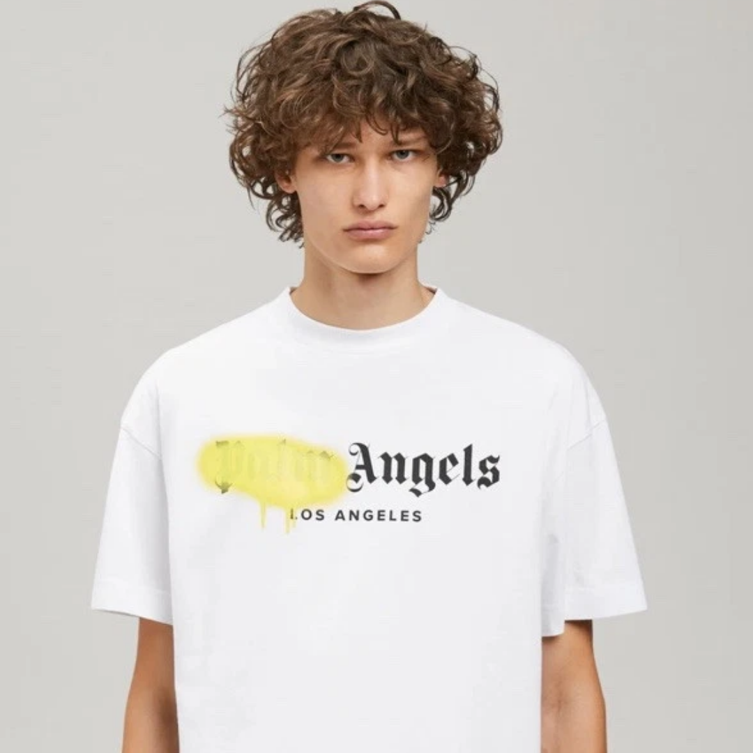 Palm Angels Spray Printed Logo Tee