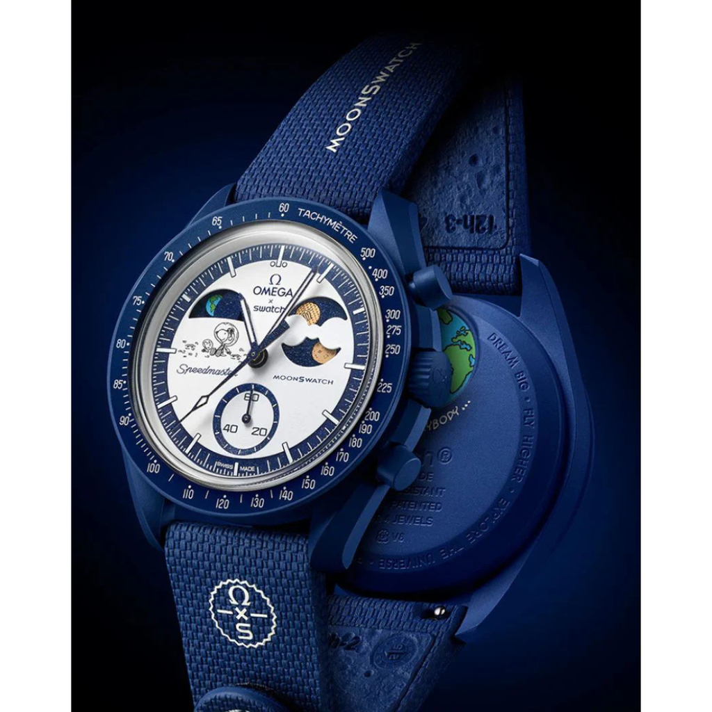 Swatch x Omega Bioceramic Moonswatch Mission To Earthphase Moonshine Snoopy Gold (Corn Moon) - SO33N702L