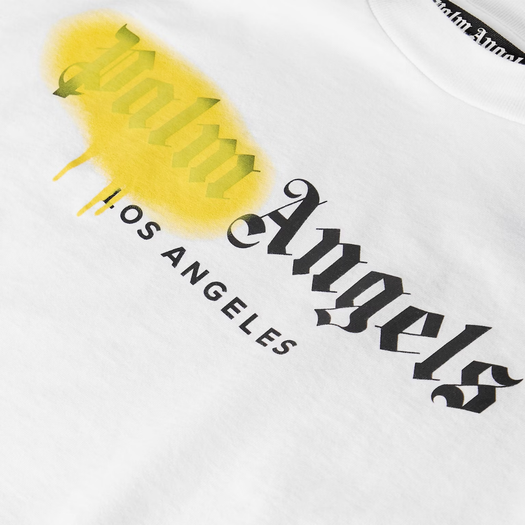 Palm Angels Spray Printed Logo Tee