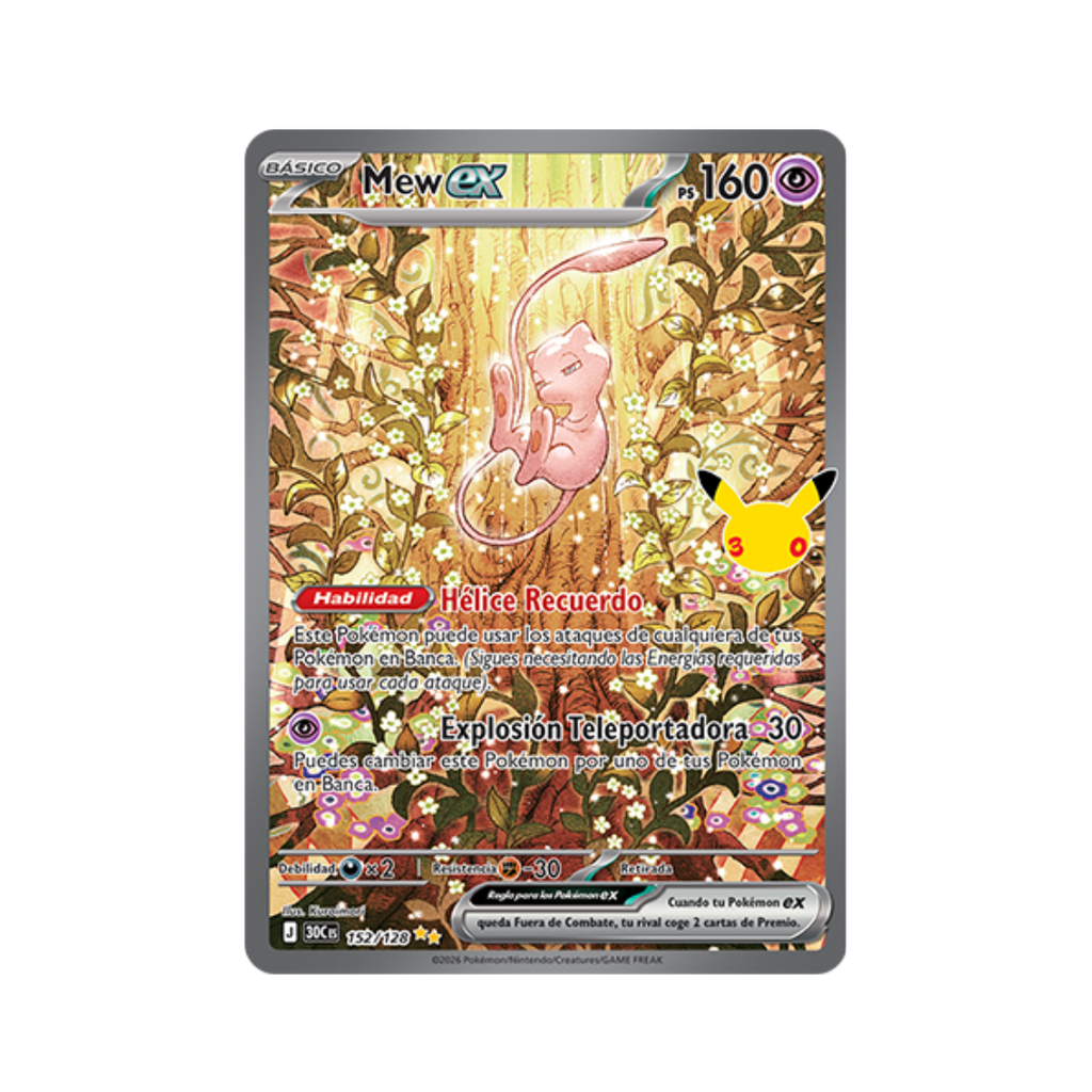 Carta Pokémon Mew ex - 30 Aniversario (30C 152)