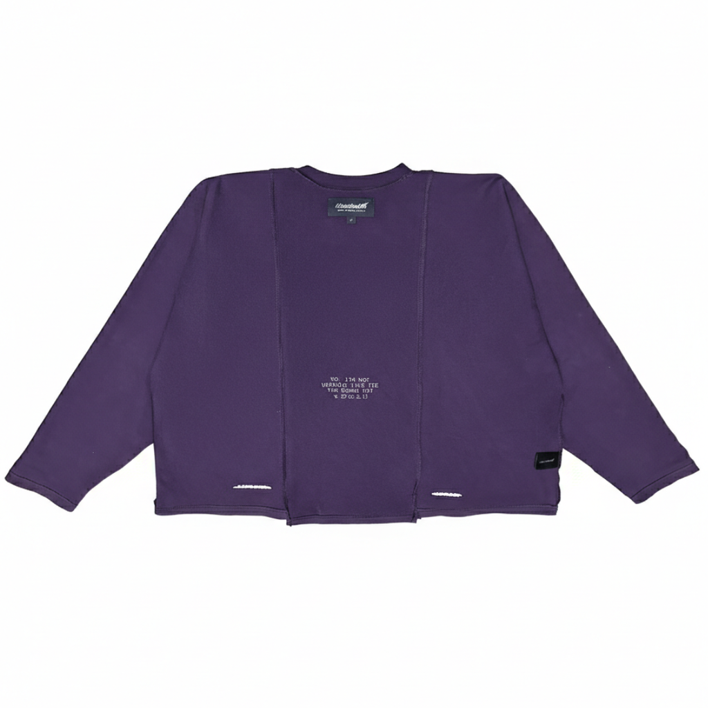 Classified Statemente Longsleeve Purple Tee (Reversible)
