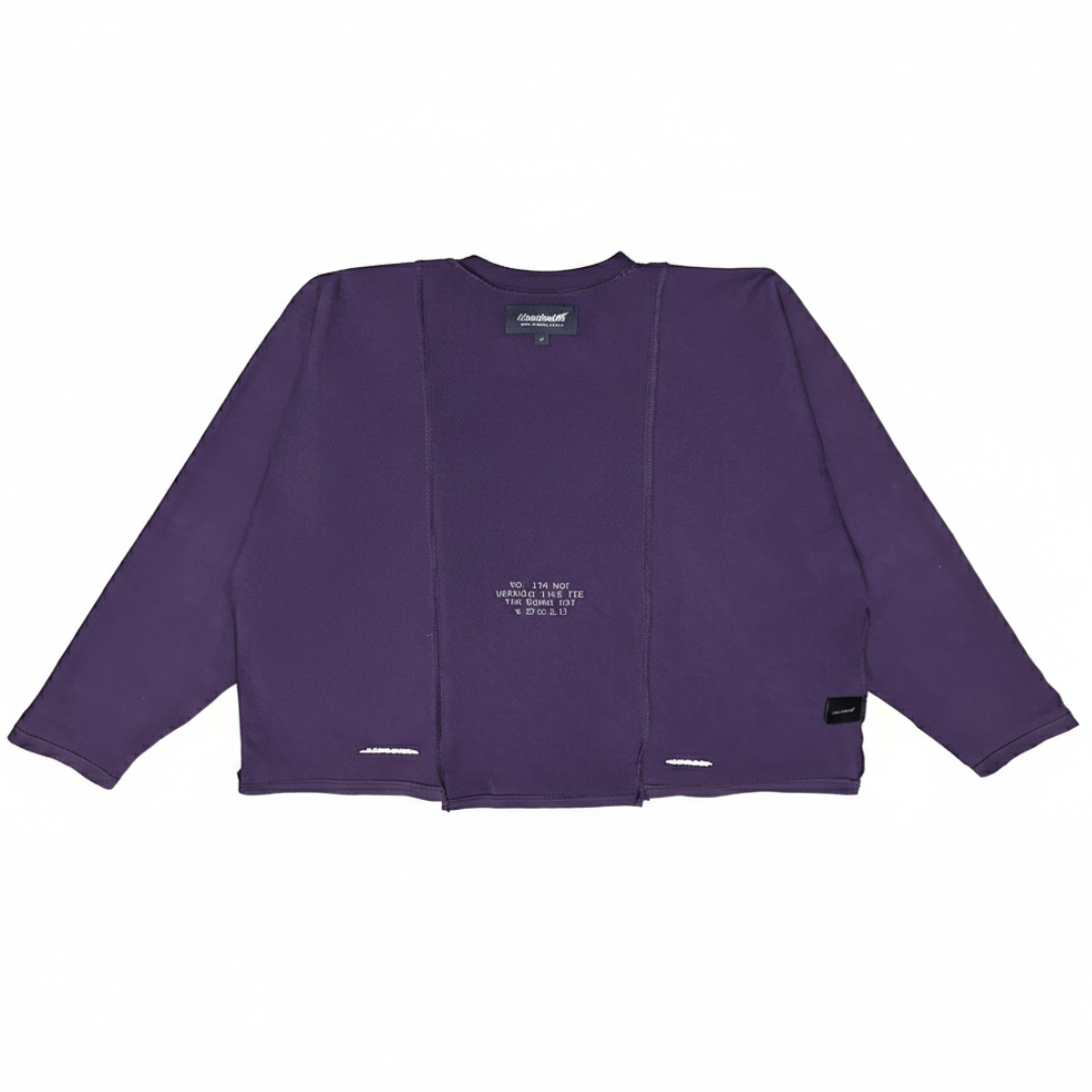 Classified Statemente Longsleeve Purple Tee (Reversible)