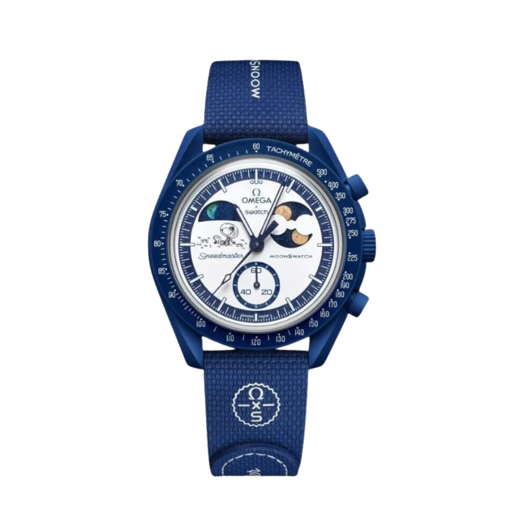 Swatch x Omega Bioceramic Moonswatch Mission To Earthphase Moonshine Snoopy Gold (Sturgeon Moon) - SO33N701L