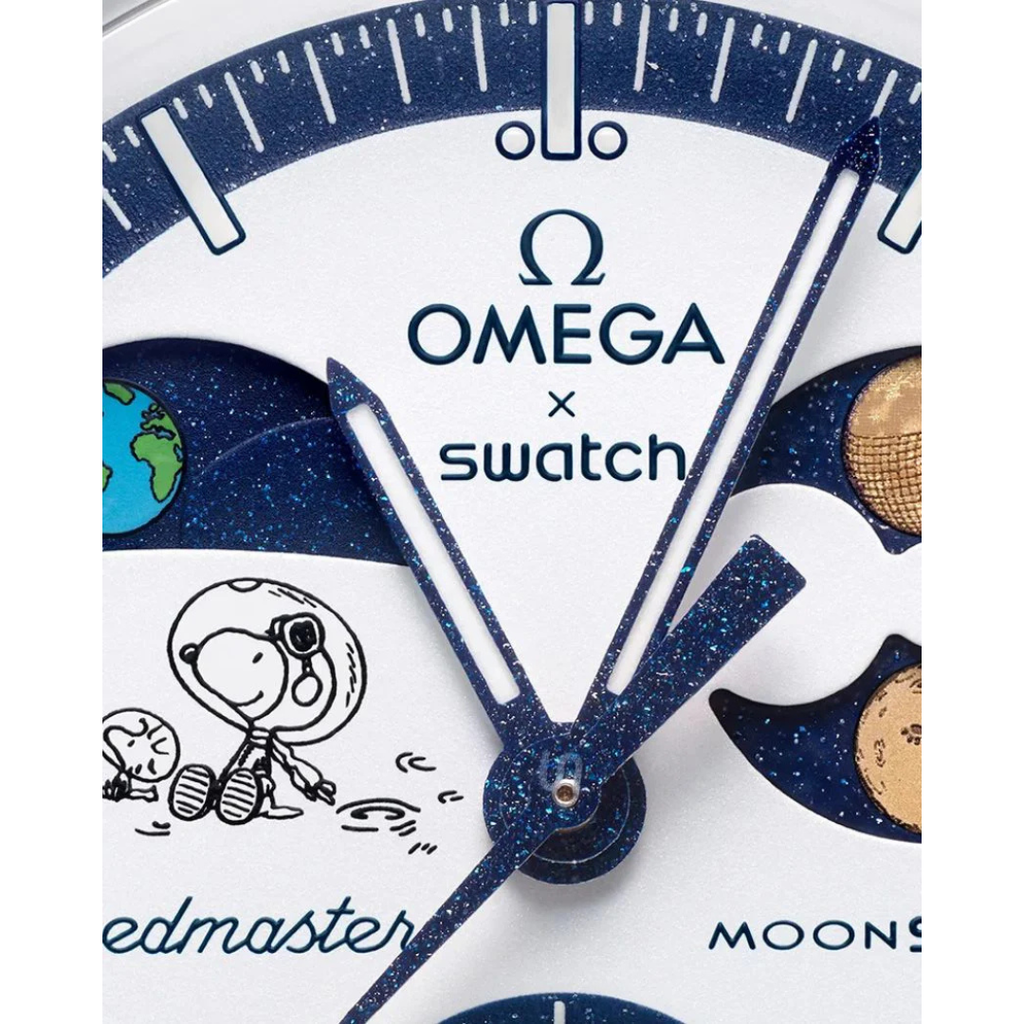 Swatch x Omega Bioceramic Moonswatch Mission To Earthphase Moonshine Snoopy Gold (Sturgeon Moon) - SO33N701L