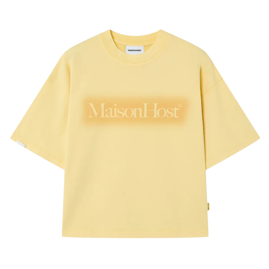 Maison Host Spray Logo Yellow Tee
