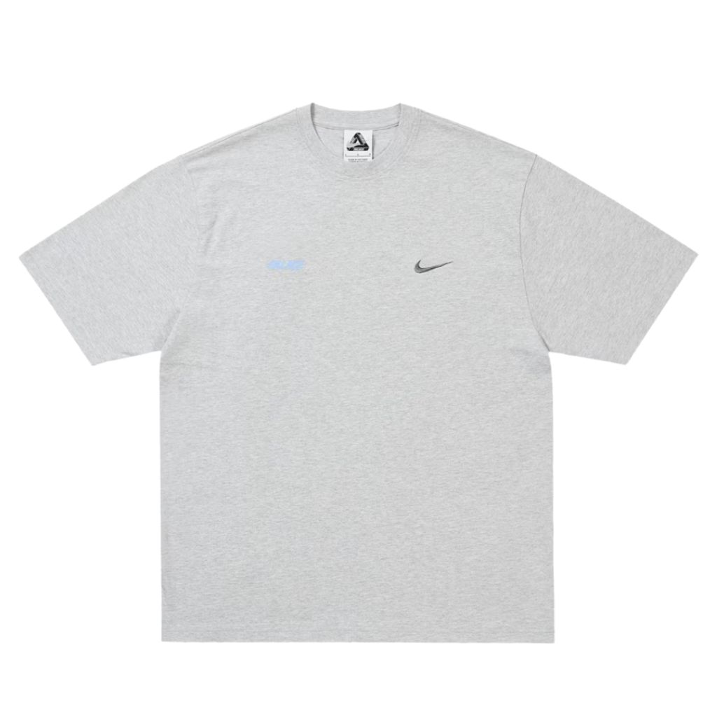 Palace x Nike Font Swoosh T-shirt Grey Marl