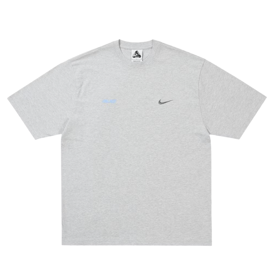 Palace x Nike Font Swoosh T-shirt Grey Marl
