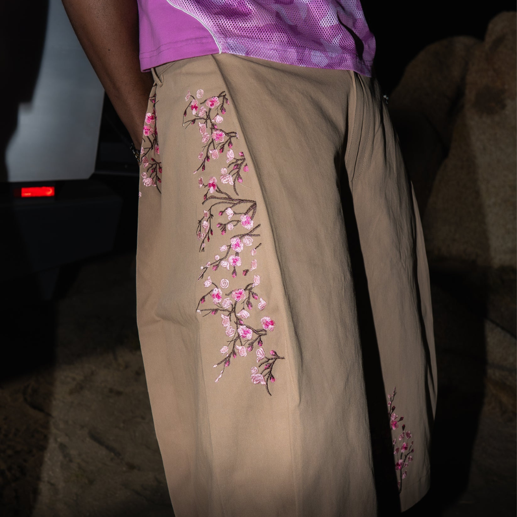 Noemotions Flower Jorts Brown