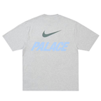 Palace x Nike Font Swoosh T-shirt Grey Marl