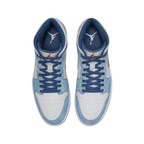 Jordan 1 Mid French Blue Fire Red