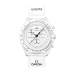 Swatch x Omega Bioceramic Moonswatch Mission to the Moonphase Snoopy White