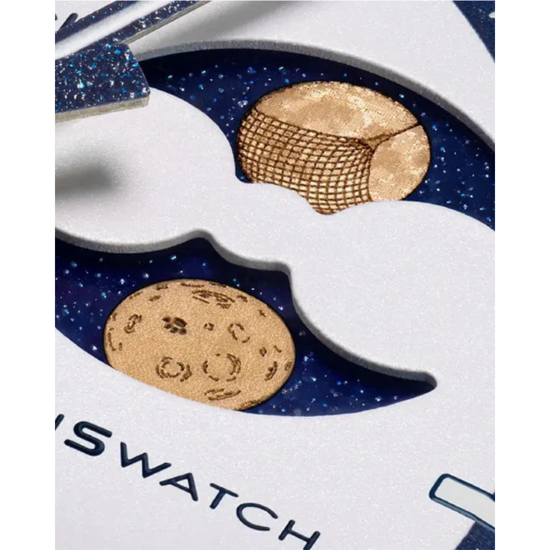 Swatch x Omega Bioceramic Moonswatch Mission To Earthphase Moonshine Snoopy Gold (Sturgeon Moon) - SO33N701L