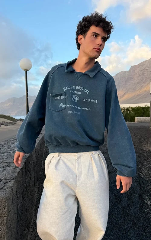Maison Host Service Polo Crewneck