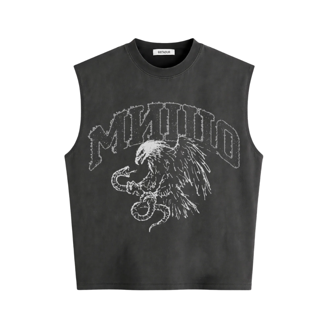 6IXT4OUR Hungry eagle Misho - Tank top