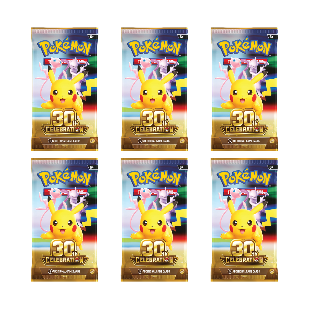 POKÉMON 30TH Booster Bundle Lote de sobres de mejora de Celebración 30.º Aniversario de JCC Pokémon