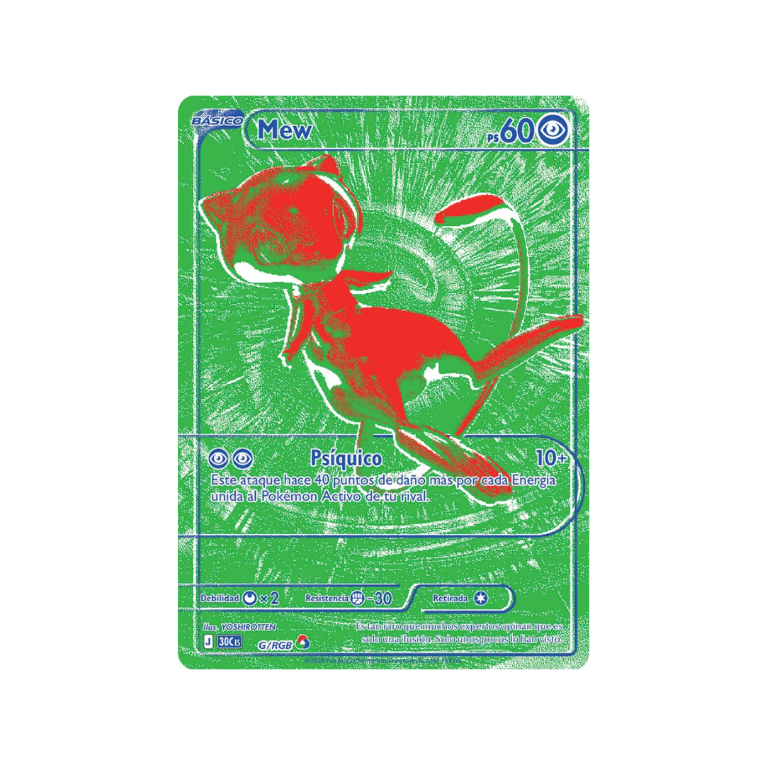 Carta Pokémon Mew - 30 Aniversario (30C G/RGB)