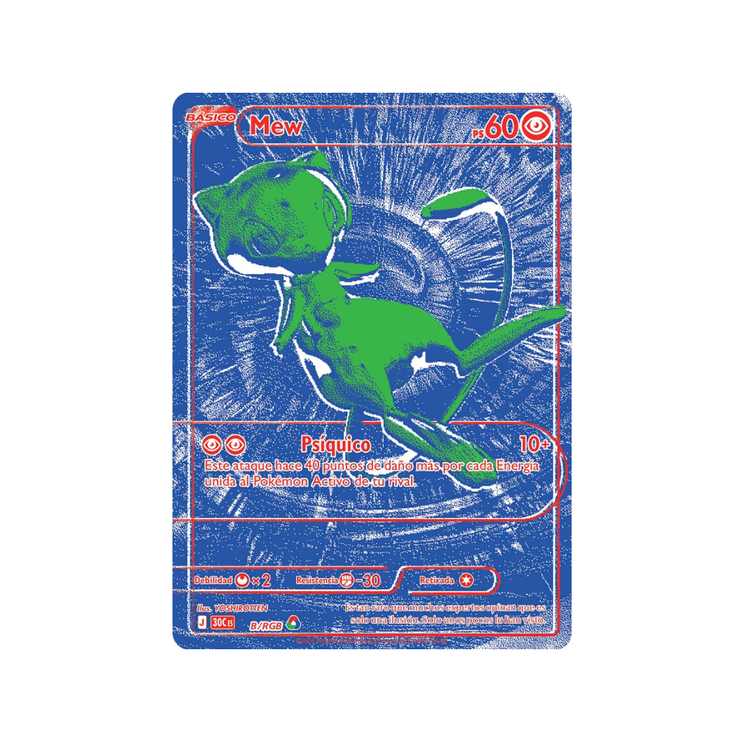 Carta Pokémon Mew - 30 Aniversario (30C B/RGB)