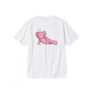 Uniqlo T-Shirt KAWS Pink Graphic