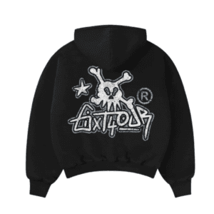 6IXT4OUR SKULL TAG HOODIE