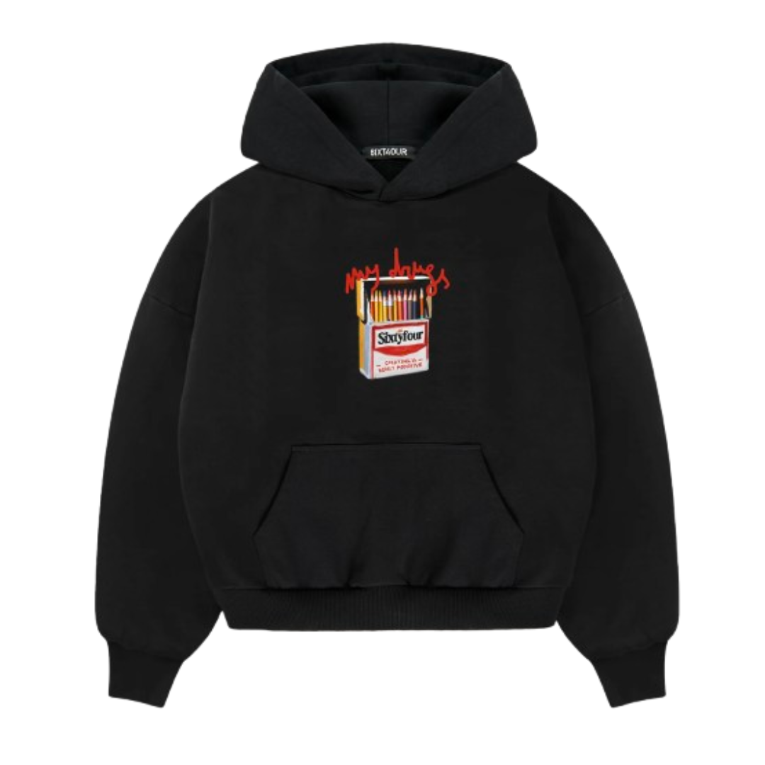6IXT4OUR MY DRUGS HOODIE