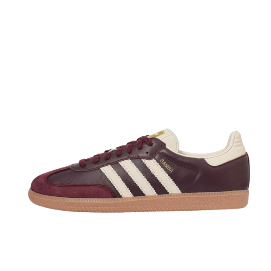 ADIDAS SAMBA MAROON GOLD METALLIC