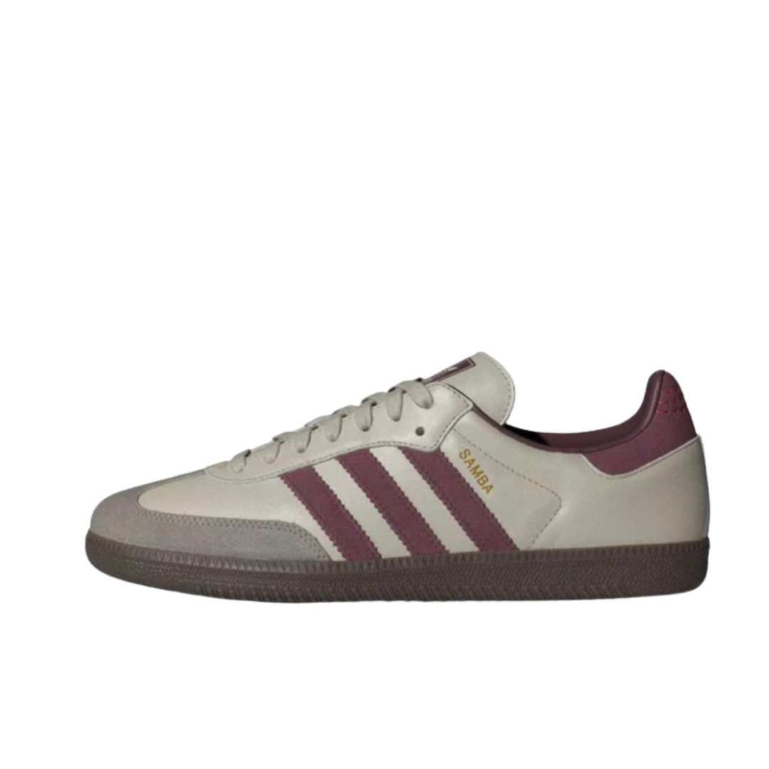 ADIDAS SAMBA Putty Grey Maroon