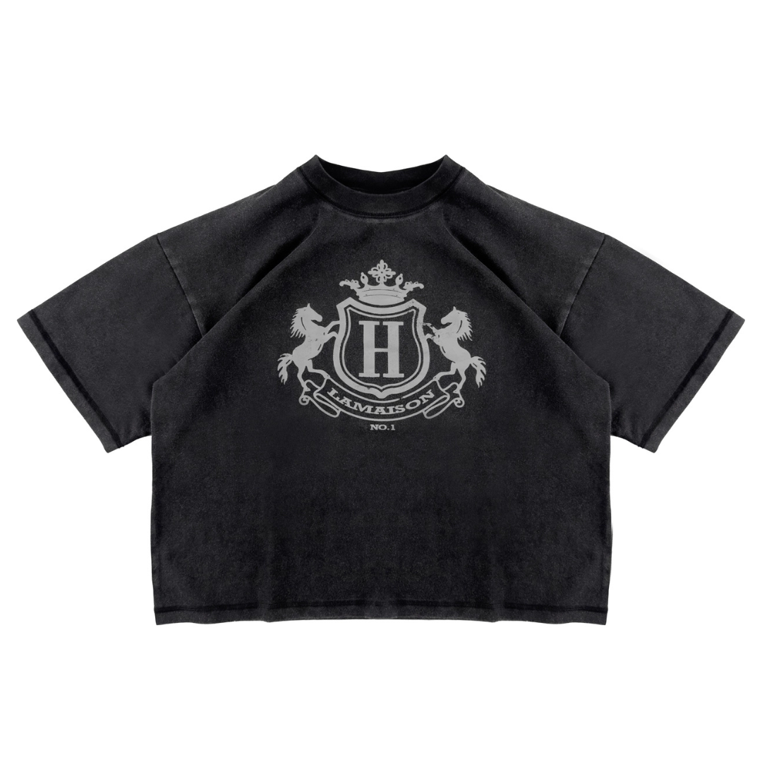 HOST BRAND ROYAL SHIELD BLACK TEE