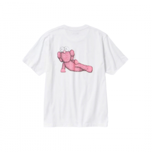 Uniqlo T-Shirt KAWS Pink Graphic