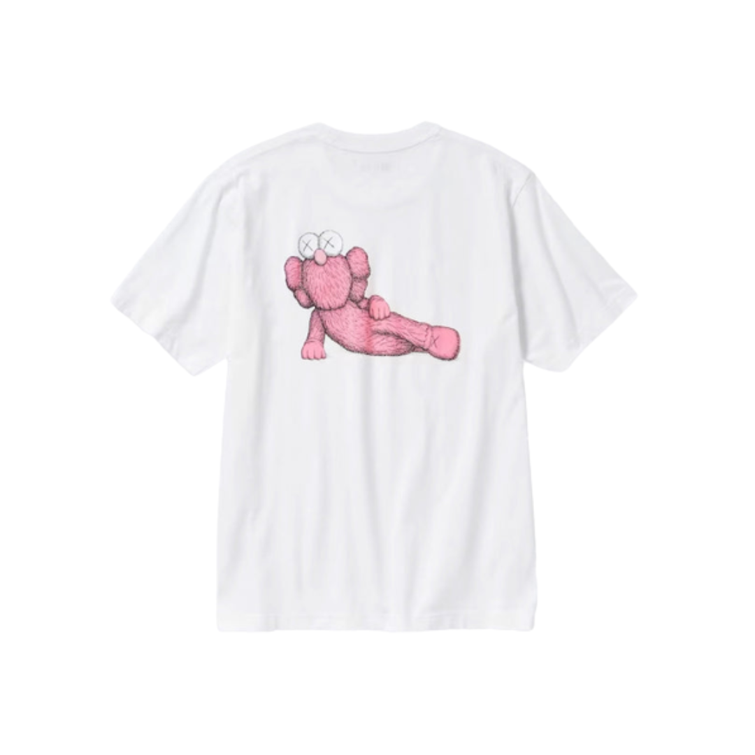 Uniqlo T-Shirt KAWS Pink Graphic