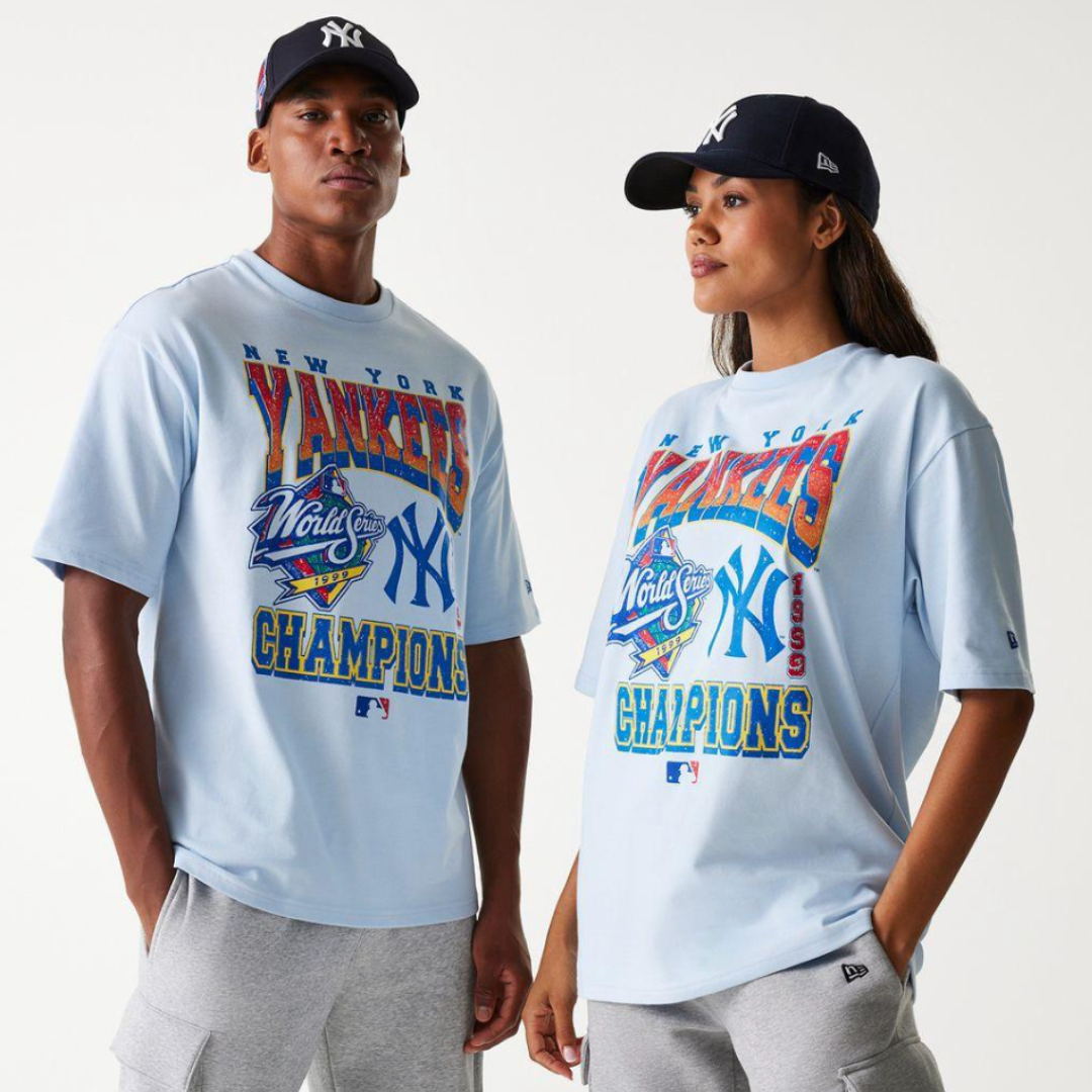 NEW ERA MLB WORLD SERIES OS TEE NEW YORK YANKEES BLUE