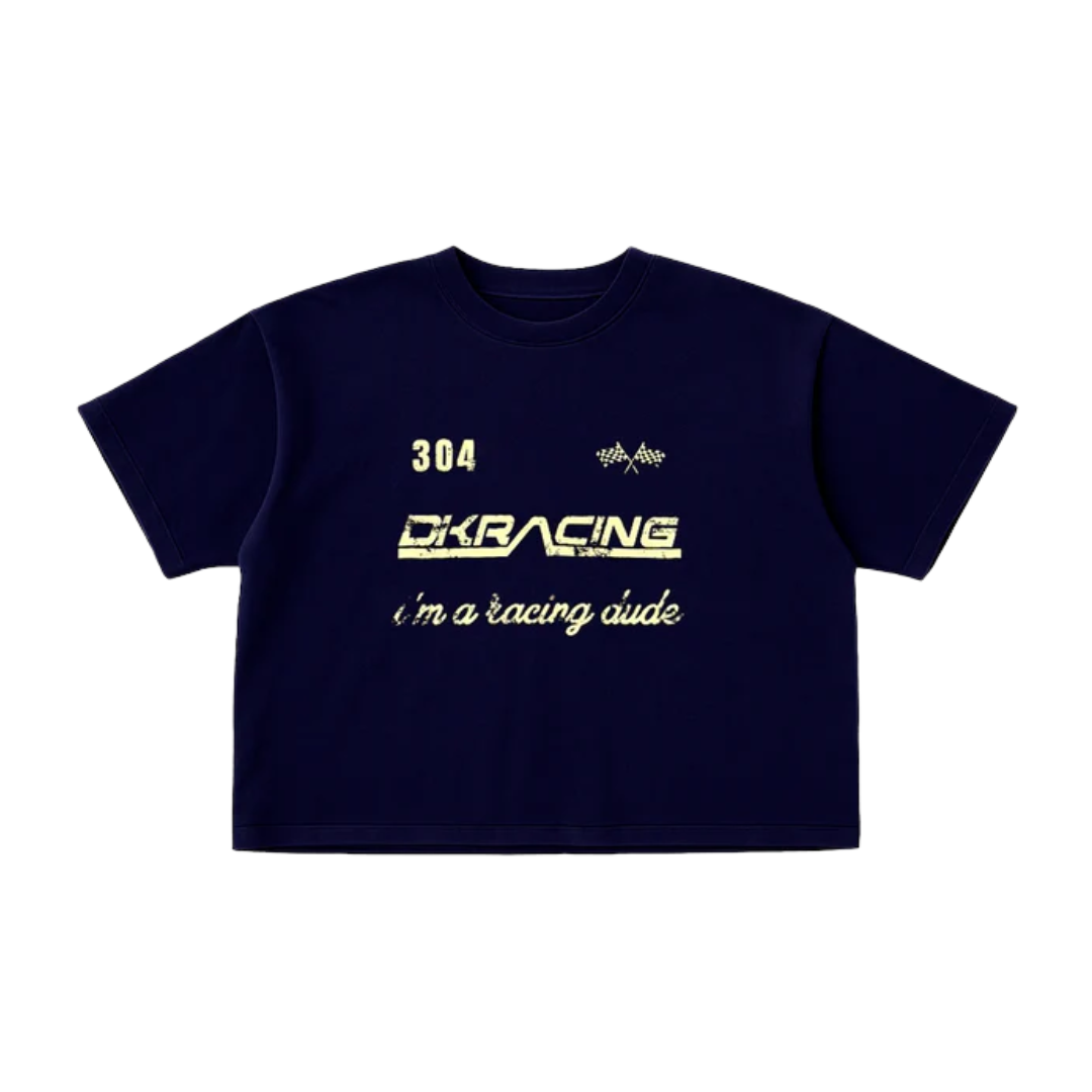 DKSIDE BOXY NAVY RACING TEE