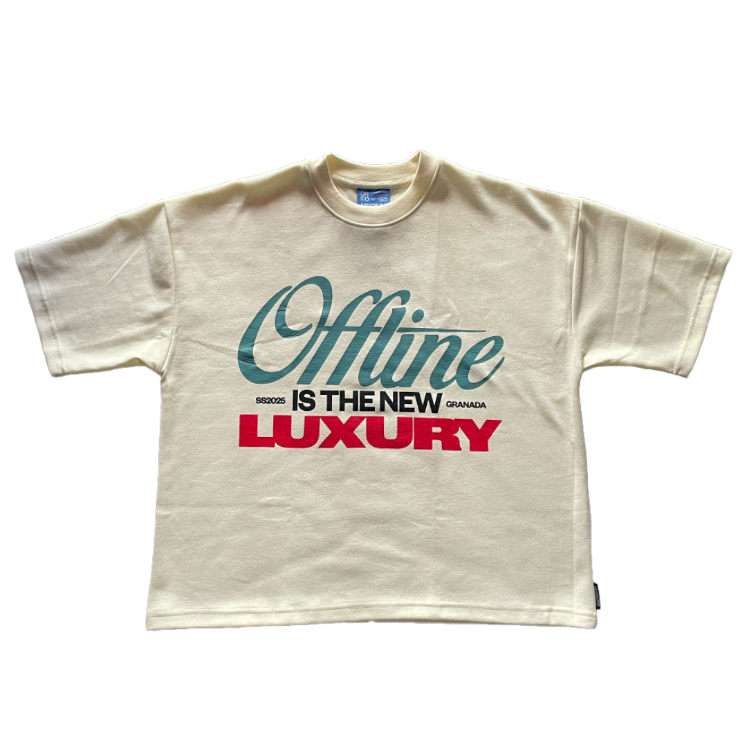 ÜRCO CREAM OFFLINE BOXY TEE