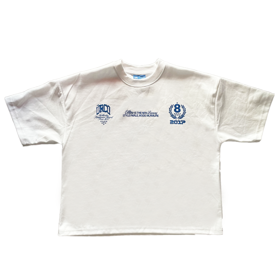 ÜRCO 8YEARS WHITE BOXY TEE