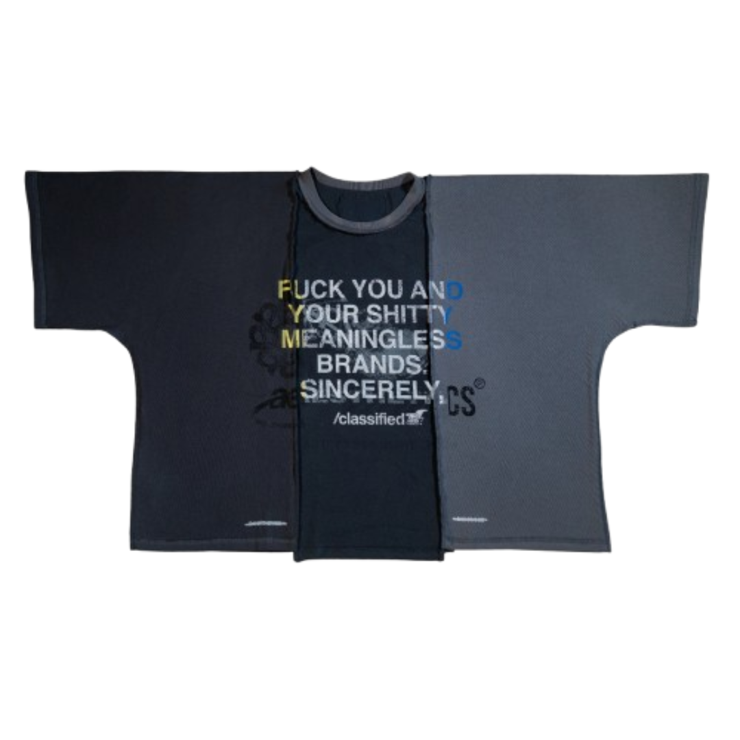 CLASSIFIED STATEMENT TEE (REVERSIBLE)