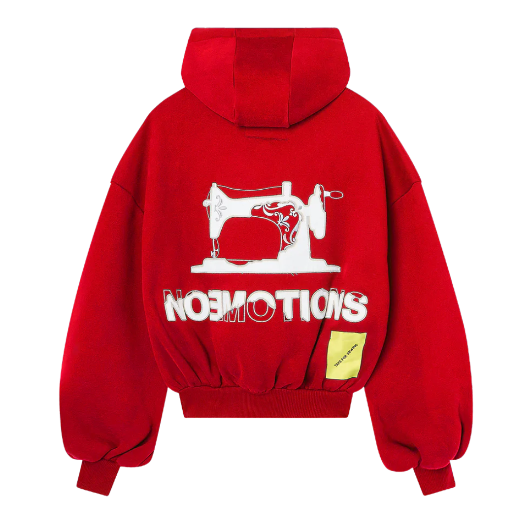 NOEMOTIONS IRONIC HOODIE RED