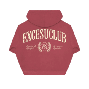 EXCESU Red Club Hoodie