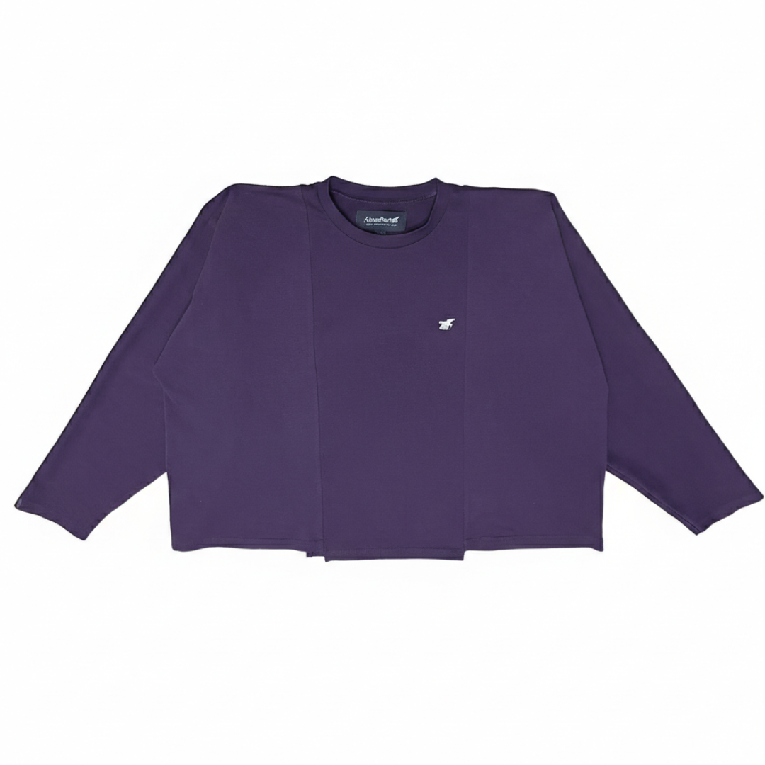 CLASSIFIED STATEMENT LONGSLEEVE PURPLE TEE (REVERSIBLE)