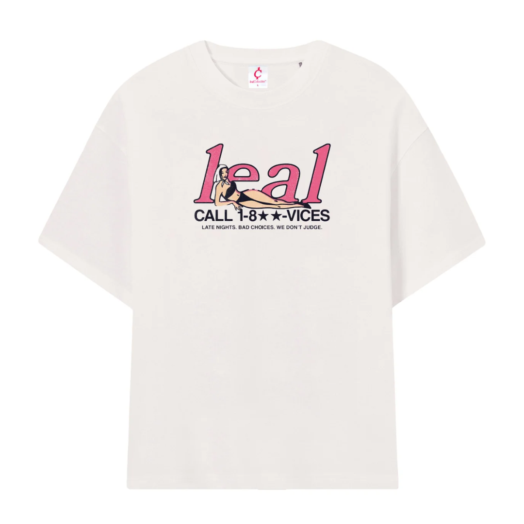 LEAL COLLECTIVE CALLING TEE ECRU